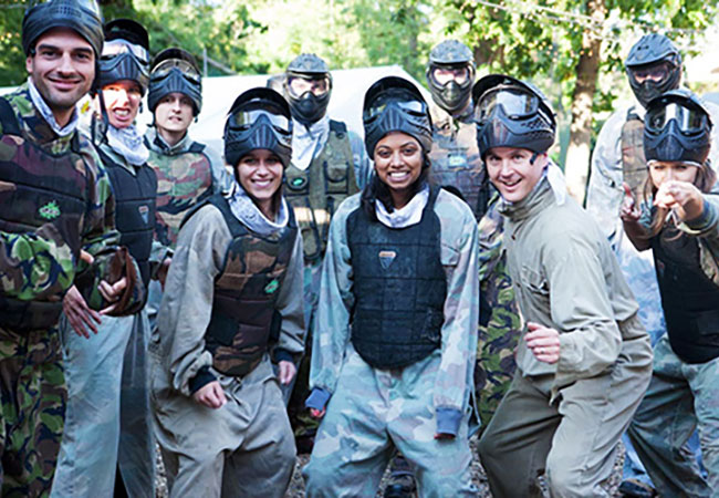 The team Paintballing 2
